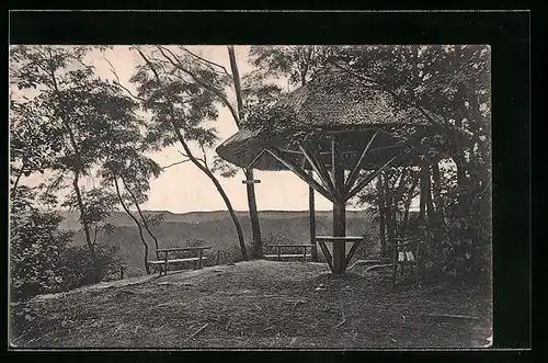 AK Bad Buckow /Märk. Schweiz, Dachsberg mit Schutzhütte