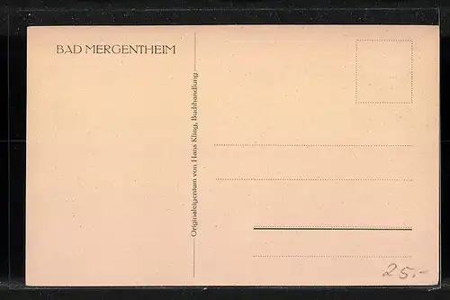 AK Bad Mergentheim, Fliegeraufnahme vom Ort