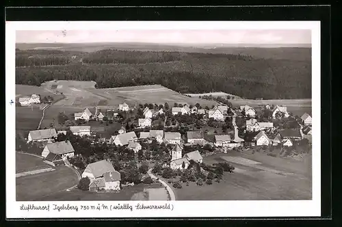 AK Igelsberg /Schwarzwald, Fliegeraufnahme vom Ort