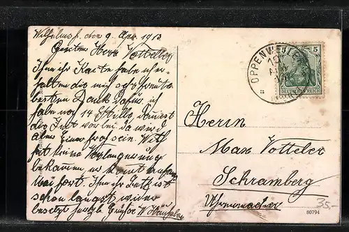 AK Reichenberg, Wilhelmsheim, O/A. Backnang