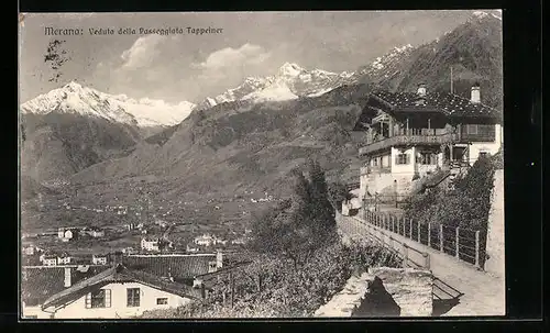 AK Merano, Veduta della Passeggiata Tappeiner