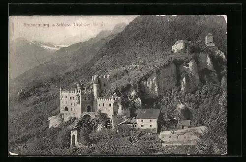 AK Meran, Brunnenburg und Schloss Tirol