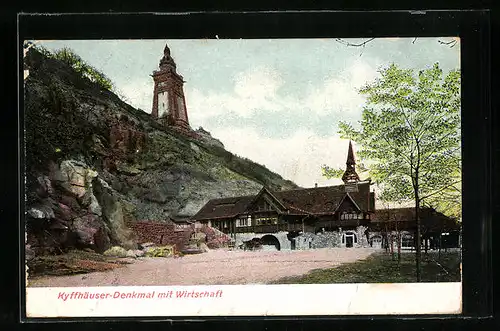 AK Kyffhäuser-Denkmal mit Gastwirtschaft