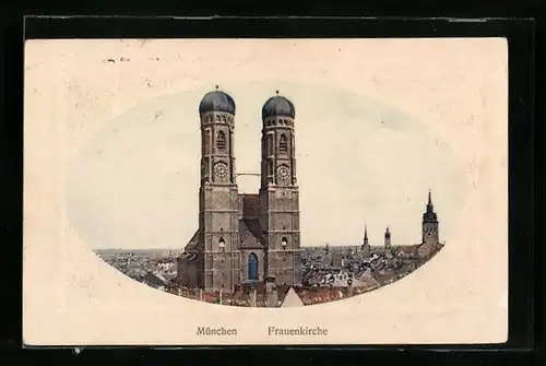 AK München, Motiv von der Frauenkirche
