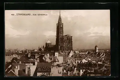 AK Strasbourg, Das Münster, Vue generale