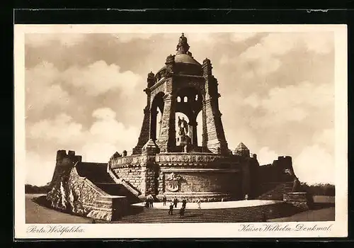 AK Porta Westfalica, Kaiser-Wilhelm-Denkmal