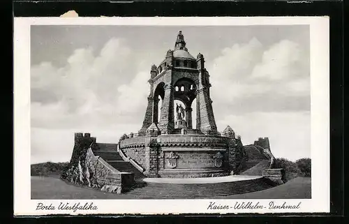 AK Porta Westfalika, Kaiser-Wilhelm-Denkmal