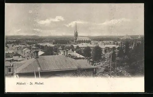 AK Mikkeli, Ortsansicht aus der Vogelschau