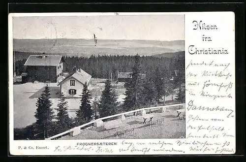 AK Christiania, Frognersæteren, Panorama