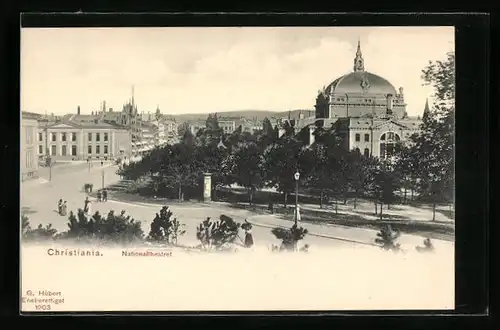 AK Christiania, Nationaltheatret, Litfasssäule