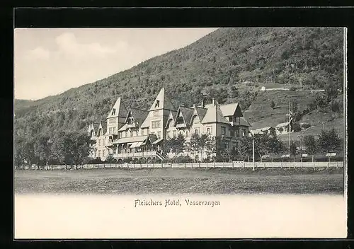 AK Vossevangen, Fleischers Hotel