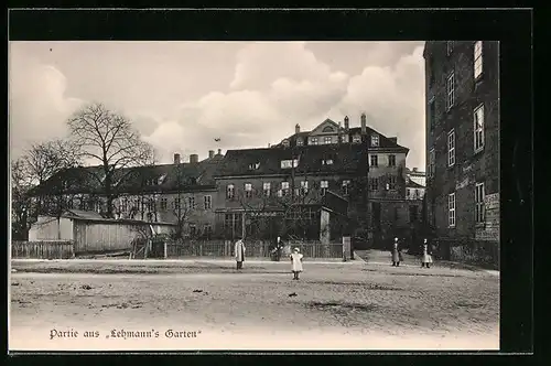 AK Leipzig, Partie aus Lehmanns Garten