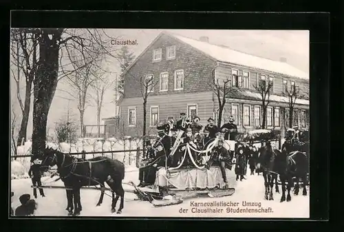 AK Clausthal, Karnevalistischer Umzug der Clausthaler Studentenschaft