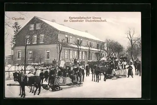 AK Clausthal, Karnevalistischer Umzug der Clausthaler Studentenschaft