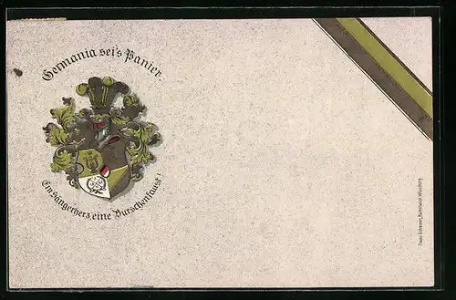 AK Germania sei`s Panier., Studentenwappen