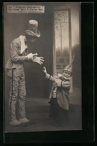 AK Der lange Emil und der kleine Max, Zirkus