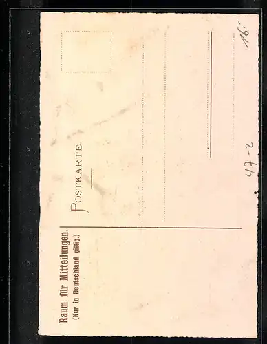 Künstler-AK Absolvia sei`s Panier, Studentenwappen