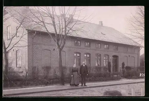 Foto-AK Hademarschen, Haus Koll 1901