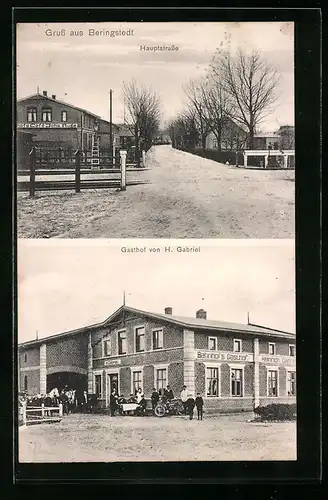 AK Beringstedt, Hauptstrasse, Gasthof von H. Gabriel