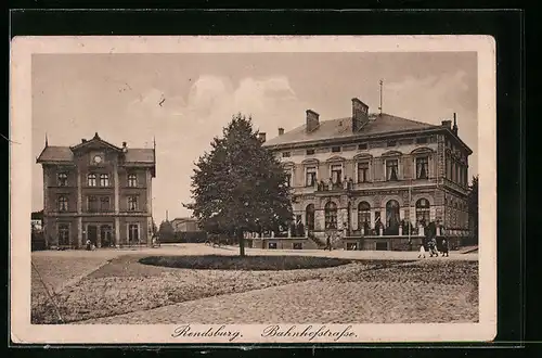 AK Rendsburg, Partie in der Bahnhofstrasse