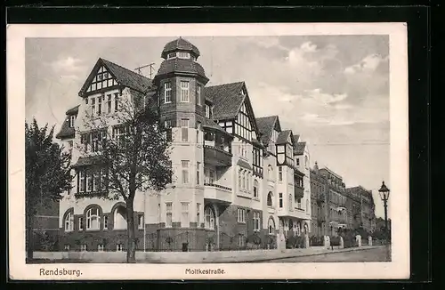 AK Rendsburg, Partie in der Moltkestrasse