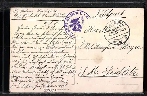 AK Rendsburg, Partie in der Moltkestrasse