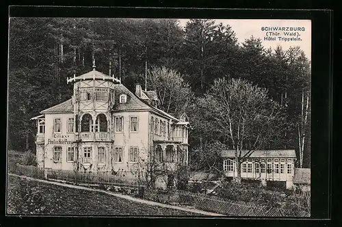 AK Schwarzburg /Thür. Wald, Hotel Trippstein