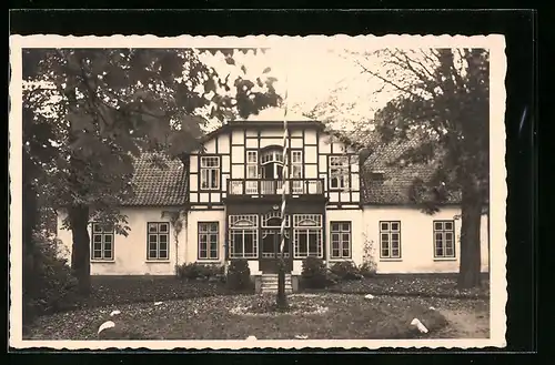 Foto-AK Geltorf, Ansicht vom Pastorat