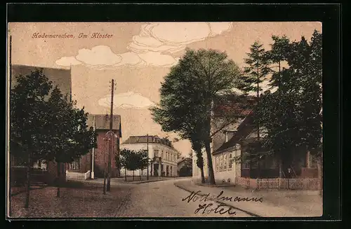 AK Hademarschen, Strassenpartie am Kloster