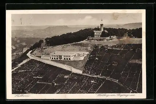 AK Heilbronn, Fliegeraufnahme des Wartberg-Restaurants