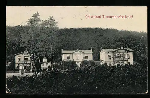 AK Timmendorferstrand, Blick zum Hotel Villa