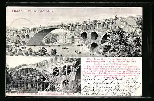 AK Plauen i. V., Syratal-Viadukt