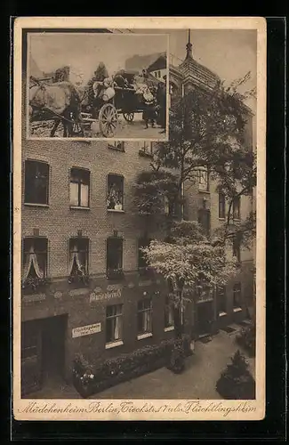 AK Berlin, Mädchenheim Tieckstrasse 17, Flüchtlingsheim