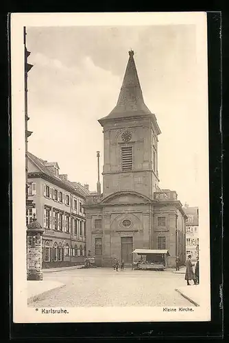 AK Karlsruhe, Ansicht der Kleinen Kirche