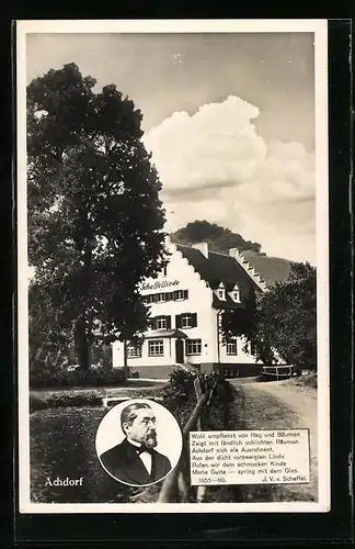 AK Achdorf, Gasthof Scheffellinde im Wutachtal