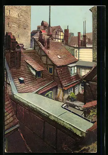 AK Berlin, Blick vom Haus No. 9 auf den Nicolaikirchplatz