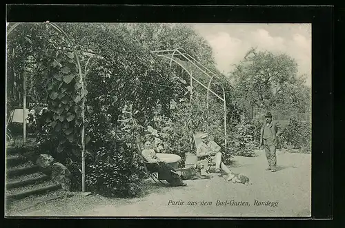 AK Randegg, Partie aus dem Bad-Garten
