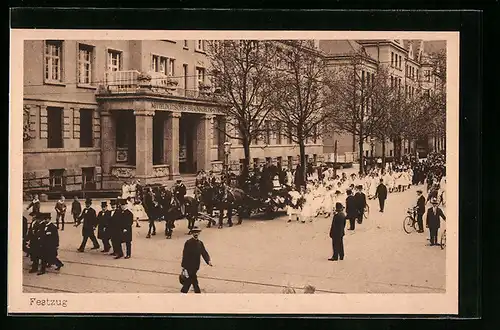 AK Leipzig, Michaeliskirche, Festzug der Glockeneinholung am 10. Mai 1925