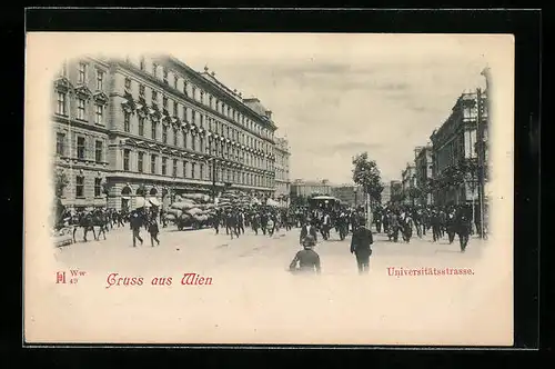 AK Wien, Gruss aus Wien, Universitätsstrasse