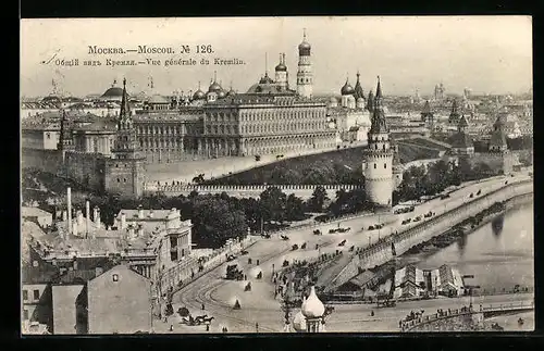 AK Moscou, Vue generale du Kremlin