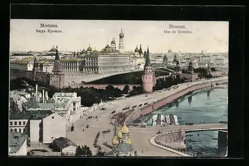 AK Moscou, Vue du Kremlin