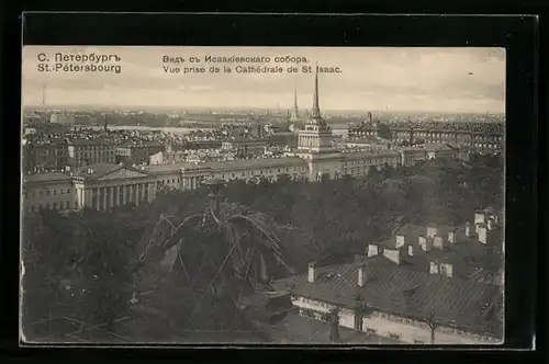 AK St. Pétersbourg, Vue prise de la Cathedrale de St. Isaac