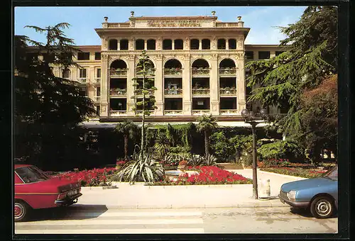 AK Portorose, Hotel Palace von der Strasse gesehen