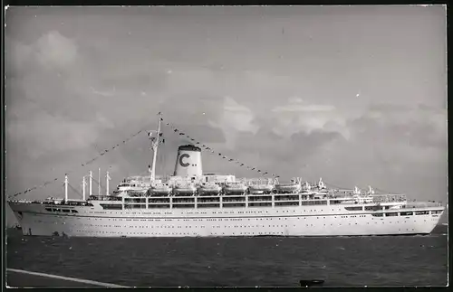 Fotografie Passagierschiff - Dampfer Federico C. der Reederei Costa Crociere