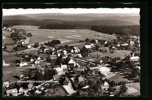 AK Dobel i. Schwarzwald, Ortsansicht vom Flugzeug aus