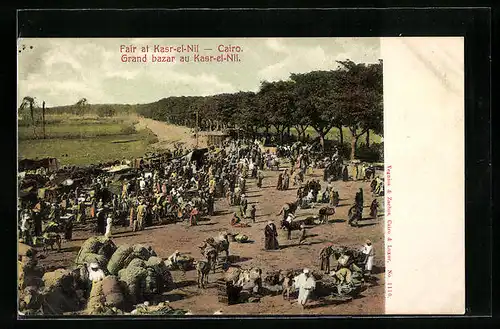AK Cairo, Fair at Kasr-el-Nil