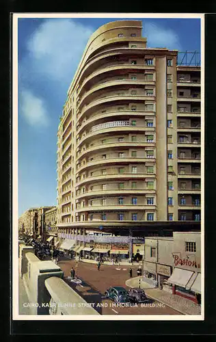 AK Cairo, Kasr el Nile Street and Immobilia Building
