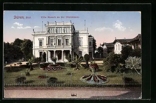 AK Düren /Rhld, Villa Hoesch an der Oberstrasse
