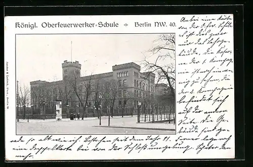 AK Berlin-Charlottenburg, Königl. Oberfeuerwerker-Schule