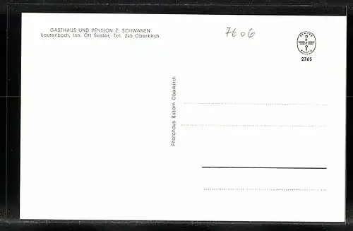 AK Lautenbach, Gasthaus und Pension z. Schwanen